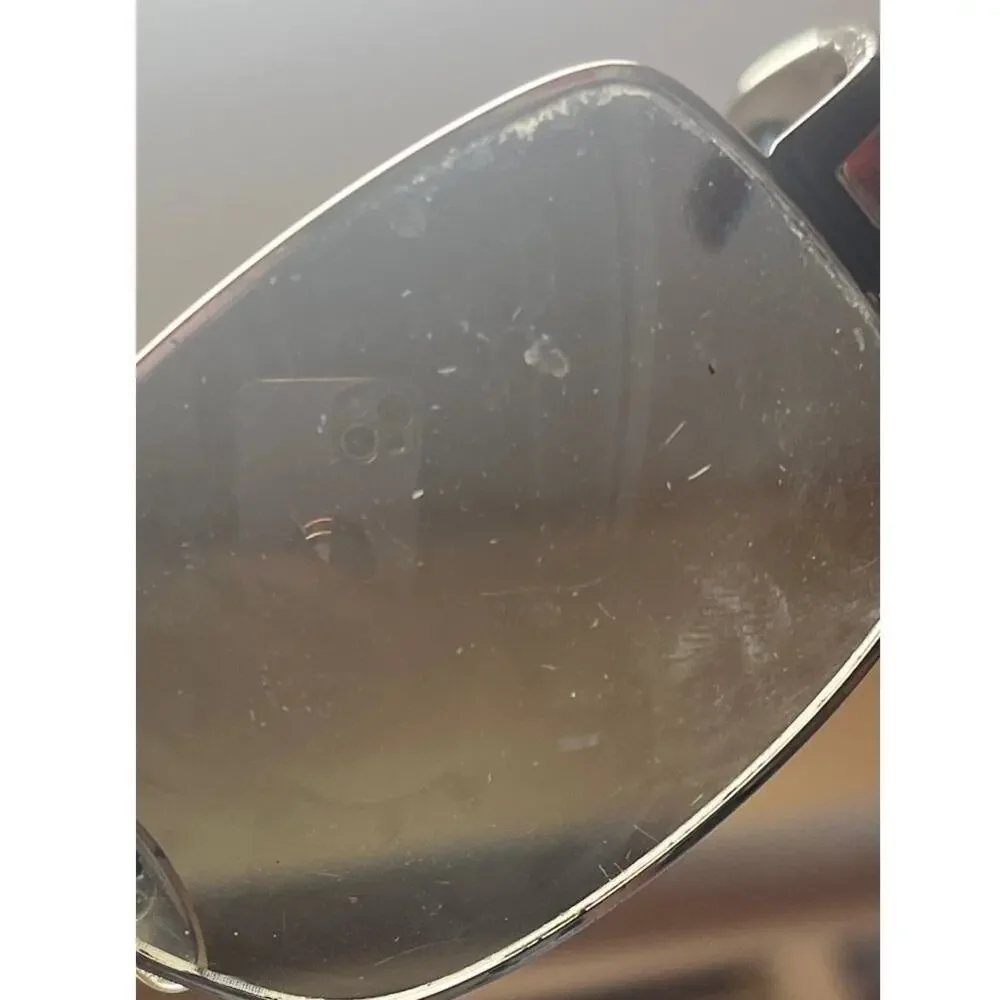 Authentic Prada SPR 54I 1BC-3M1 Sunglasses 64□12 Black Silver Read Wear